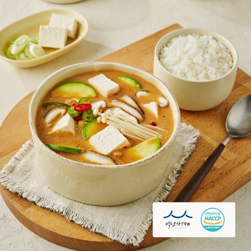 [동화가든] 안송자 청국장찌개 (국산콩100% 뜯고 끓이면 끝. 간편한 한끼) 850g 2~3인분